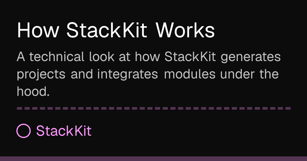 How StackKit Works | StackKit