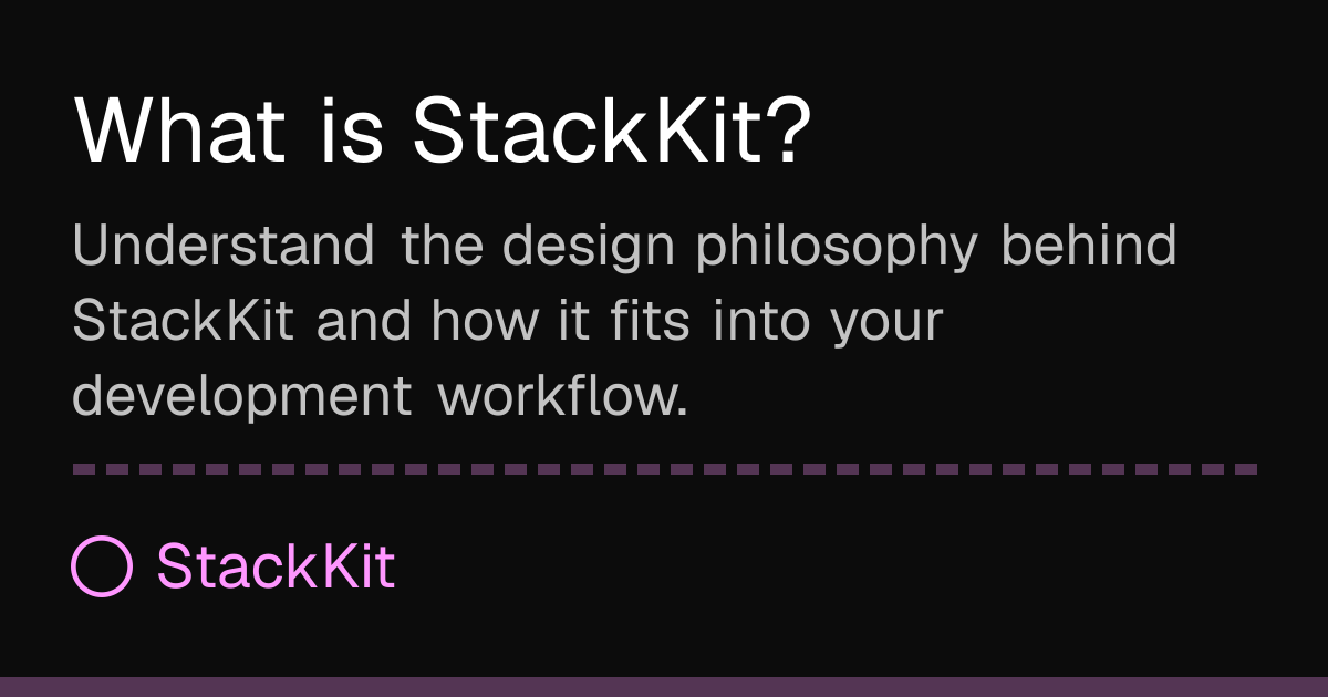 What is StackKit? | StackKit
